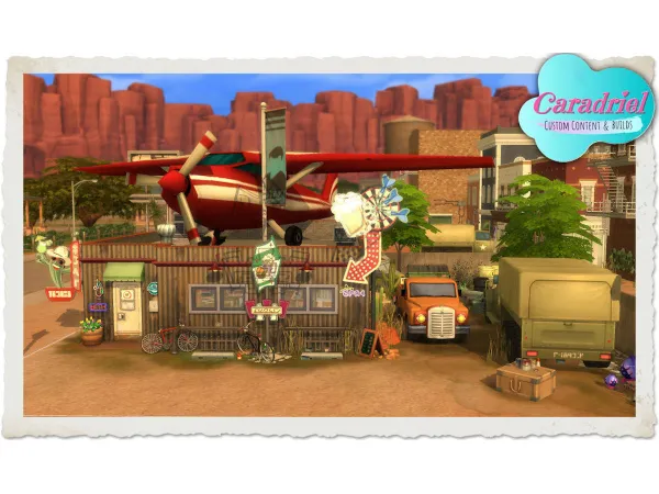 Alpha SrangerVille Bar (No ) by Caradriel - The Sims 4 Custom Content