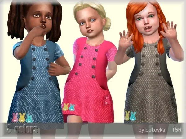 Maxis Match bukovka's Dress Farm - The Sims 4 Custom Content