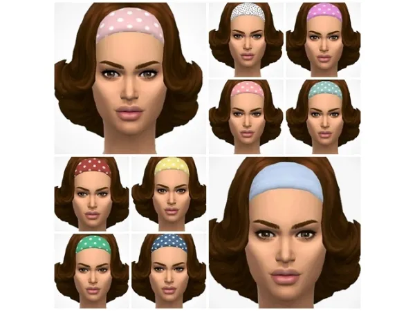 Maxis Match Peggy Bandana Hair - The Sims 4 Custom Content