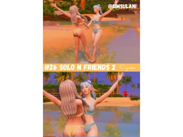 Alpha 26 POSE PACK FRIENDS AND SOLO - The Sims 4 Custom Content