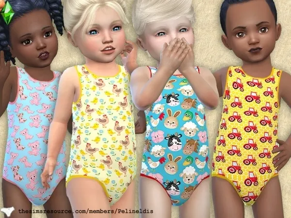 Maxis Match Pelineldis' Toddler Farm Bodyvest - The Sims 4 Custom Content