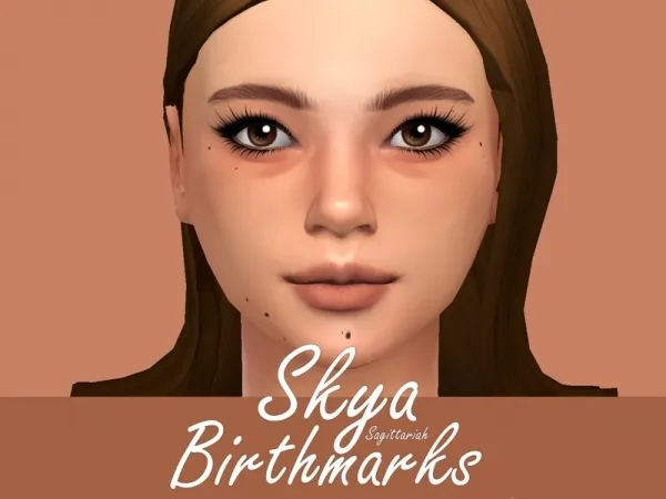 Alpha Sagittariah's Skya Birthmarks - The Sims 4 Custom Content