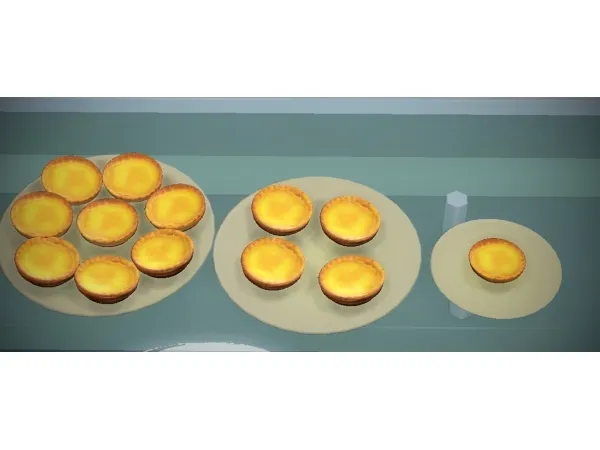 Alpha Edible Egg Tarts - The Sims 4 Custom Content