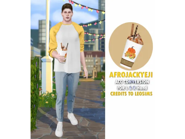 Alpha AfrojackYeji Posepack Conversion LeoSims Latte to acc - The Sims 4 Custom Content