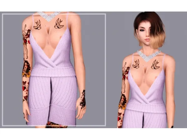 PINKY SEXY DRESS - The Sims 3 Custom Content