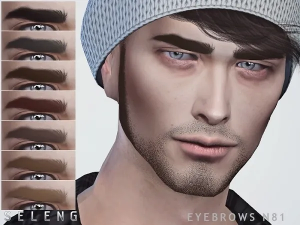 Alpha Seleng's Eyebrows N81 - The Sims 4 Custom Content