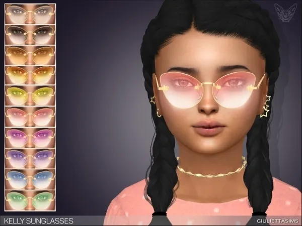Alpha feyona's Kelly Sunglasses For Kids - The Sims 4 Custom Content