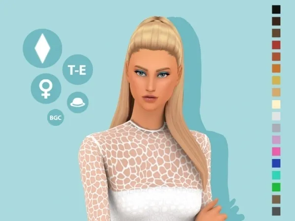 Maxis Match simcelebrity00's Casino Hairstyle - The Sims 4 Custom Content