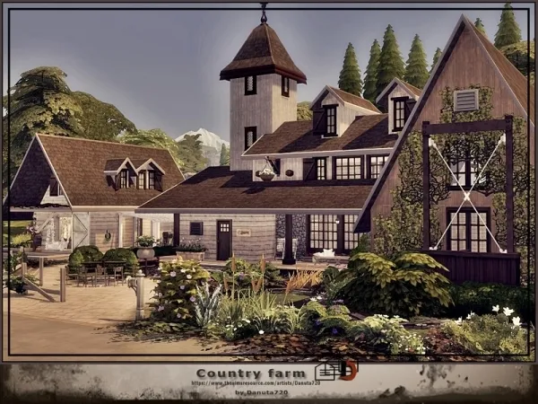 Alpha Danuta720's Old country farm - The Sims 4 Custom Content