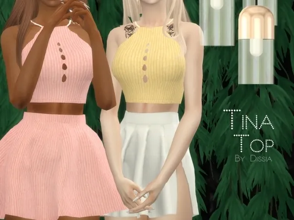 Mix Dissia's Tina Top - The Sims 4 Custom Content