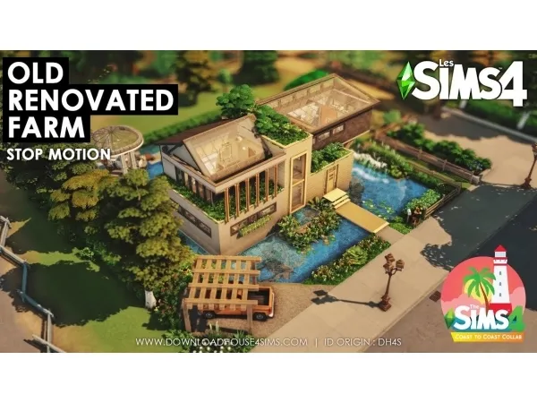 Alpha Old Renovated Farm (No ) by DH4S - The Sims 4 Custom Content