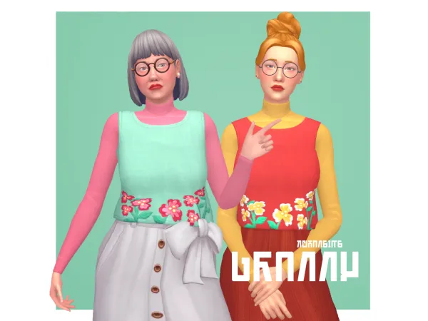 Maxis Match Granny - The Sims 4 Custom Content