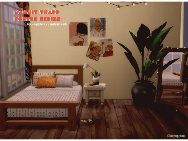 Alpha MANJIT THAPP POSTER SERIES - The Sims 4 Custom Content