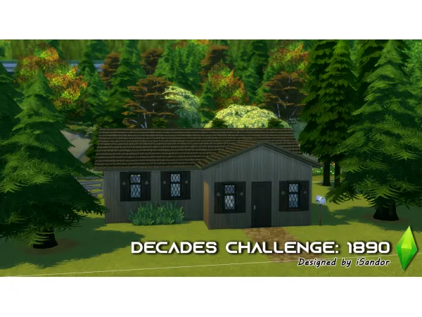 Alpha The Decades Challenge 1890s NO by iSandor - The Sims 4 Custom Content