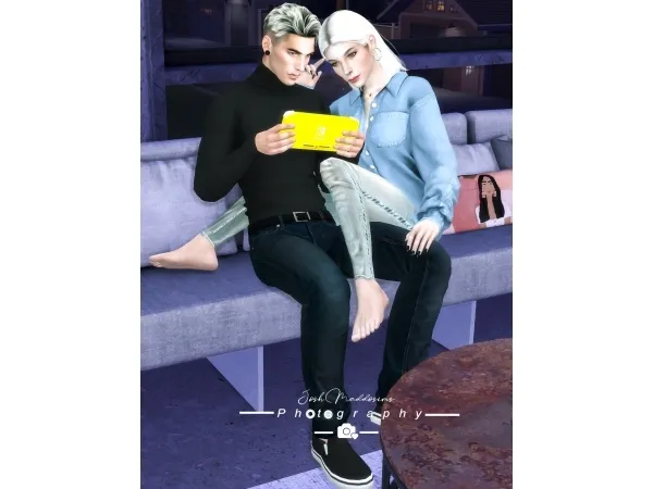 Alpha Couples pose with accessory - The Sims 4 Custom Content