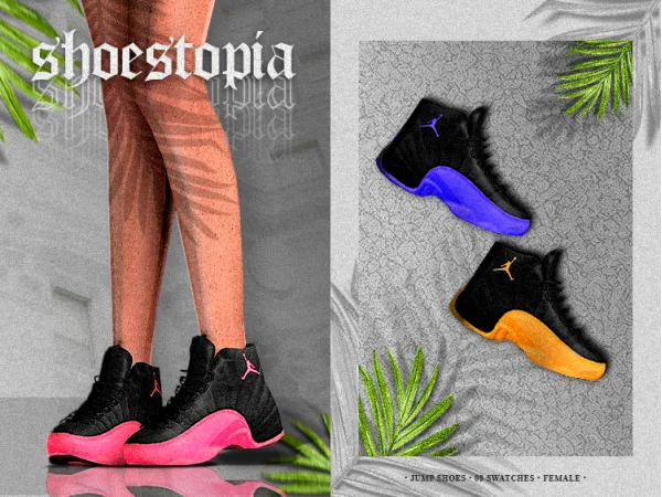 Alpha shoestopia jump boots by shoestopia - The Sims 4 Custom Content
