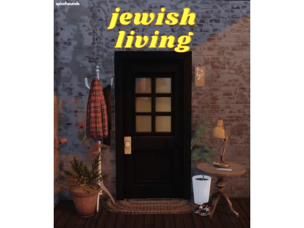 Mix jewish living set - The Sims 4 Custom Content