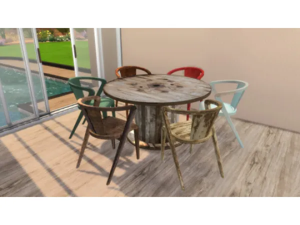 Alpha Unique Diningroom ECO Friendly sims by Nordica - The Sims 4 Custom Content