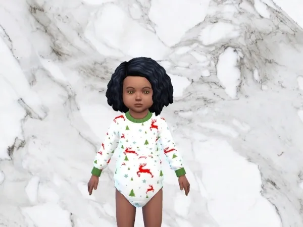 Alpha INFAMOUSSIMS18's Winter Reindeer Onesie Nifty Knitting needed - The Sims 4 Custom Content