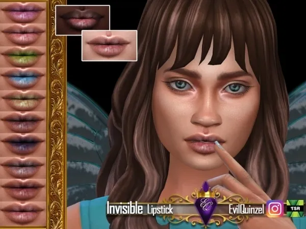 Alpha EvilQuinzel's Invisible Lipstick - The Sims 4 Custom Content