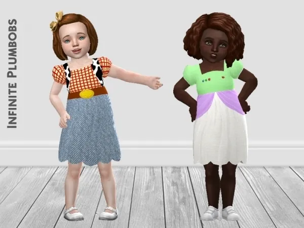 Alpha InfinitePlumbobs' IP Toddler Secret Life of Toys Fancy Dress - The Sims 4 Custom Content