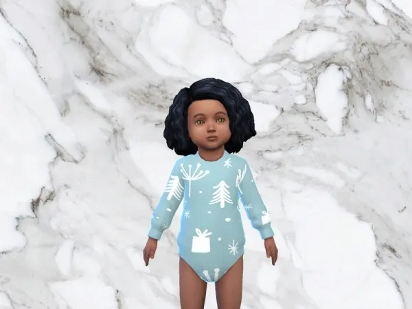 Alpha INFAMOUSSIMS18's Winter Onesie Nifty Knitting needed - The Sims 4 Custom Content