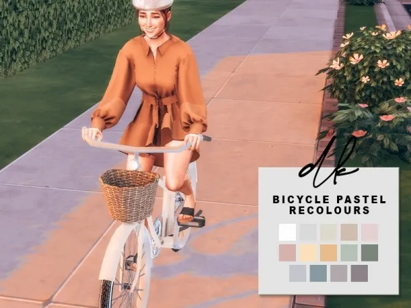 Alpha Bicycle Pastel Recolours - The Sims 4 Custom Content