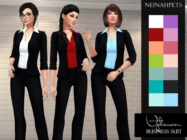 Alpha neinahpets' Uptown Business Suit - The Sims 4 Custom Content