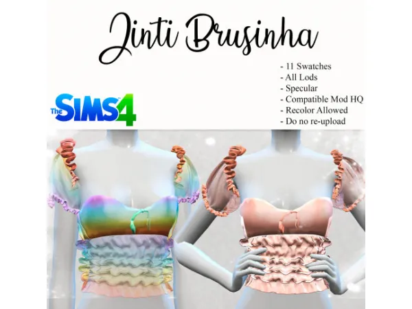 Alpha Jinti Brusinha - The Sims 4 Custom Content