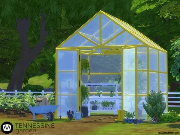 Maxis Match wondymoon's Tennessine Garden Gardening Tools - The Sims 4 Custom Content