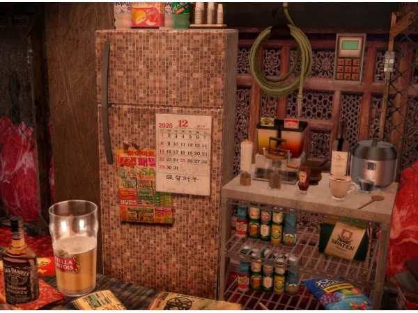 Alpha dung korean fridge - The Sims 4 Custom Content