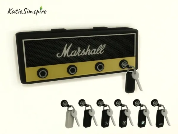 Alpha Katiesimspire's Marshall Guitar Amp Key Holder - The Sims 4 Custom Content