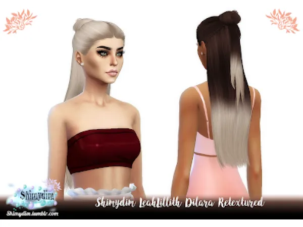Alpha S4 LeahLillith Dilara Retexture Ombre Naturals Unnaturals - The Sims 4 Custom Content