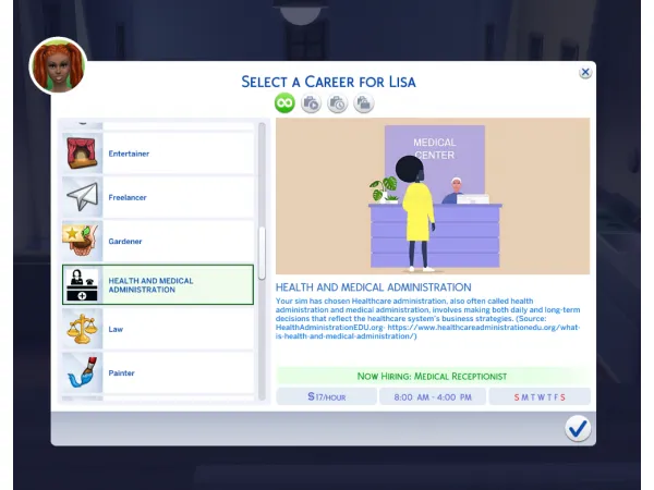 Alpha Health Medical Administration Career by lucid0ll - The Sims 4 Custom Content