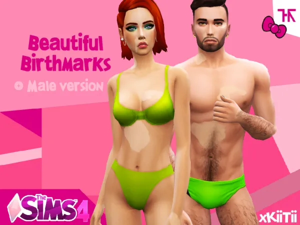 Alpha Beautiful Birthmarks - The Sims 4 Custom Content