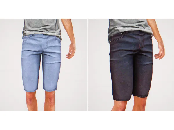 Slim Denim Shorts - The Sims 3 Custom Content