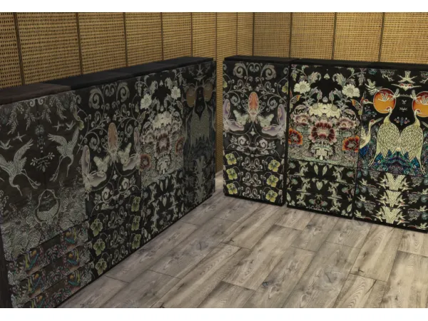 Alpha korean granny closet sidetable divider - The Sims 4 Custom Content
