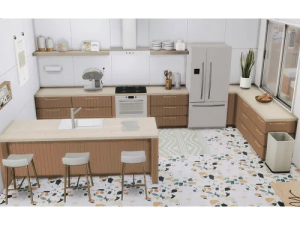 Maxis Match Wondymoons Certonia Kitchen Recolor by simsfinds - The Sims 4 Custom Content
