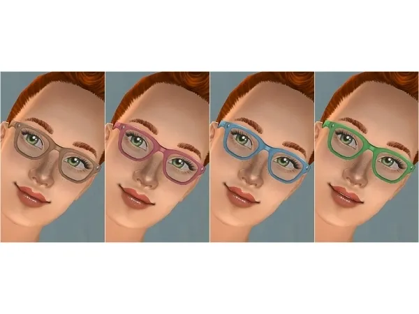 Buddy Holly ish Eyeglasses New Mesh by tamo - The Sims 2 Custom Content