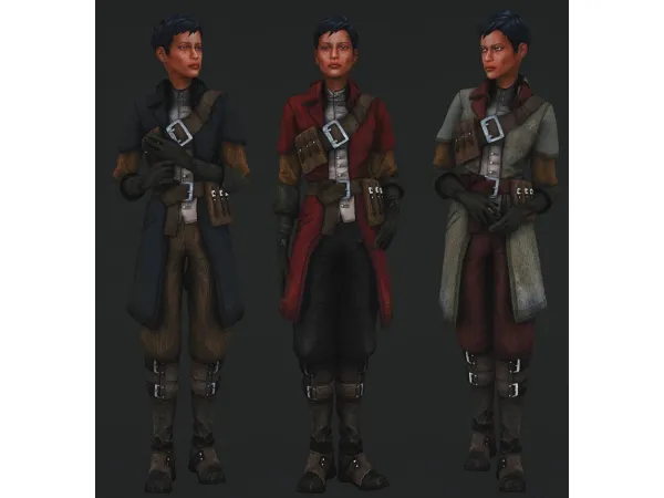 Alpha Billie Lurk outfit Dishonored by moriel - The Sims 4 Custom Content