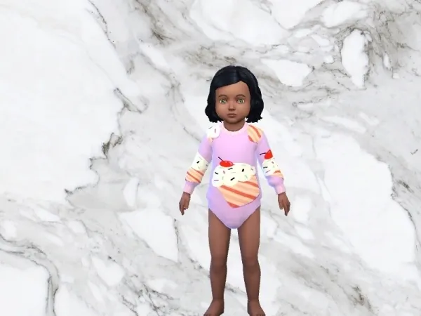 Alpha INFAMOUSSIMS18's Cupcake Suit Nifty Knitting needed - The Sims 4 Custom Content