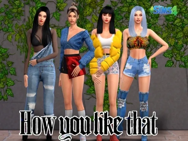 Alpha FamSimsss' Blackpink 'How You Like That' Pose - The Sims 4 Custom Content