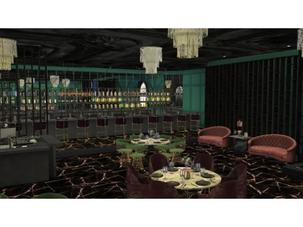 Alpha Boudoir Lounge by Lilly Prada Sims - The Sims 4 Custom Content