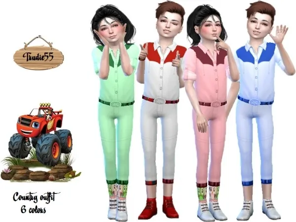 Maxis Match TrudieOpp's Country outfit (Strangerville) - The Sims 4 Custom Content