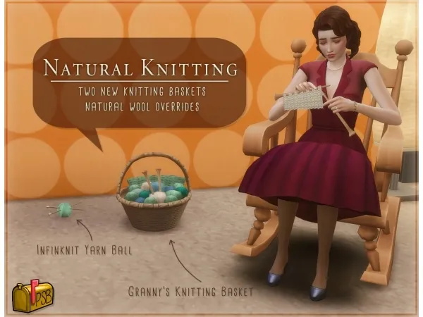 Maxis Match Natural Knitting Stuff by pandorasimbox - The Sims 4 Custom Content