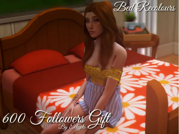 Maxis Match Bed Recolours by Eclypt0Sims - The Sims 4 Custom Content