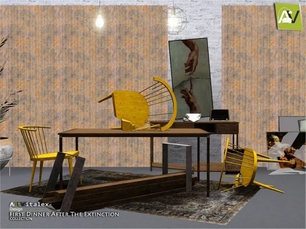 ArtVitalex's First Dinner After The Extinction - The Sims 3 Custom Content