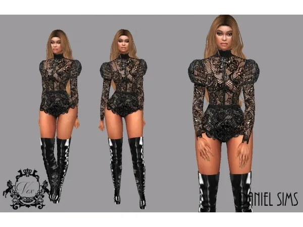 Alpha Beyonce in Vex Clothing by danielsims - The Sims 4 Custom Content
