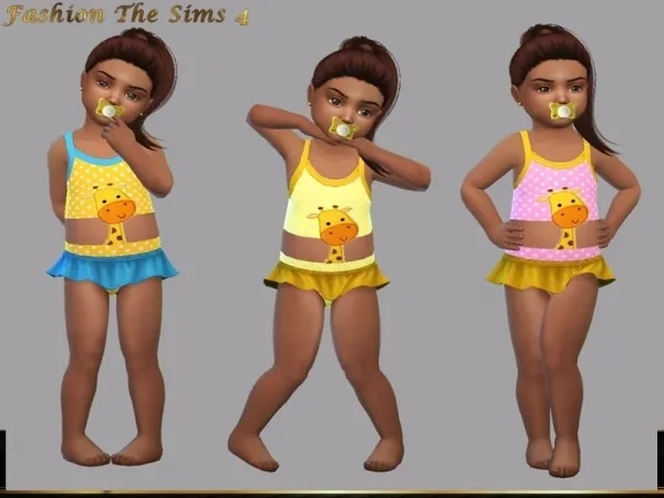 Maxis Match LYLLYAN's Baby Bella swimwear - The Sims 4 Custom Content