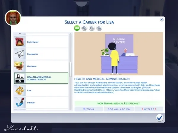 Alpha lucidoll's Health and Medical Administration - The Sims 4 Custom Content